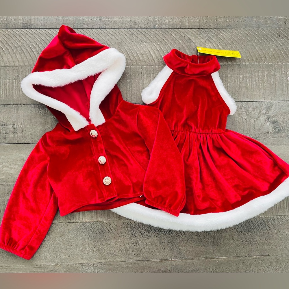 Baby Girls Christmas Outfit Size 3/6 months **NWT**